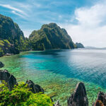 Beautiful day at El Nido, Philippines. High resolution panorama
